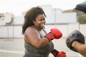woman boxing